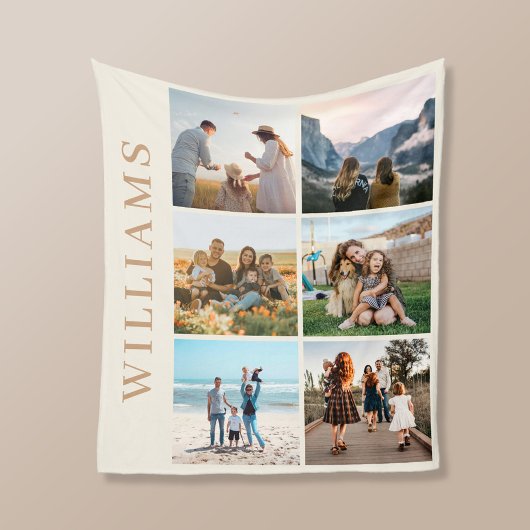 Couverture Polaire Collage photo moderne 6