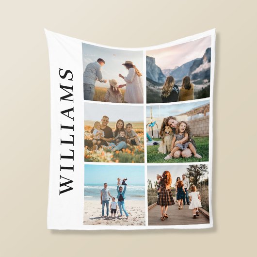 Couverture Polaire Collage photo moderne 6