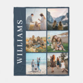 Couverture Polaire Collage photo moderne 6 (Devant)