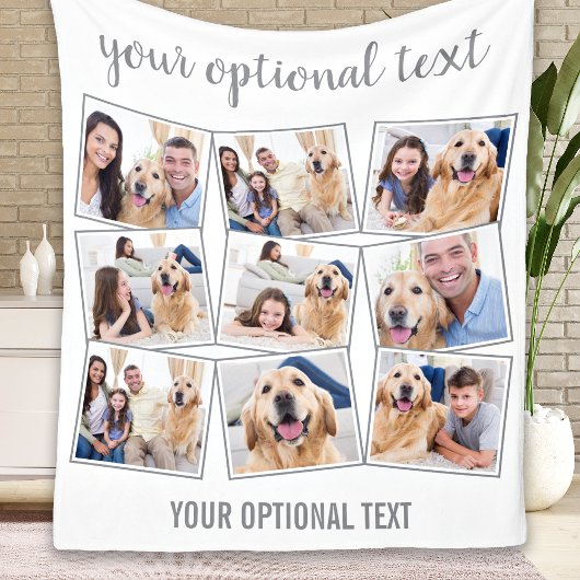 Couverture Polaire Collage photo moderne 9