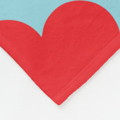 Couverture Polaire Collage photo moderne de Red Hearts (Coin)