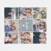 Couverture Polaire Collage photo moderne pour Tante Cadeau personnali (Devant (Horizontal))