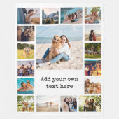 Couverture Polaire Collage photo moderne simple 17 (Devant)