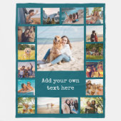 Couverture Polaire Collage photo moderne simple 17 (Devant)