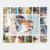 Couverture Polaire Collage photo moderne simple 17 (Devant (Horizontal))