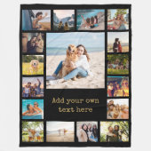 Couverture Polaire Collage photo moderne simple 17 (Devant)