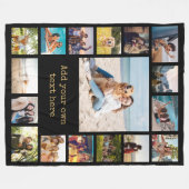 Couverture Polaire Collage photo moderne simple 17 (Devant (Horizontal))