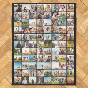 Couverture Polaire Collage photo moderne simple 88