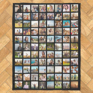 Couverture Polaire Collage photo moderne simple 88