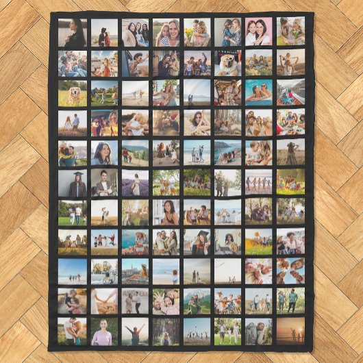 Couverture Polaire Collage photo moderne simple 88
