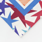 Couverture Polaire Collage photo Motif Red White Blue Stars (Coin)