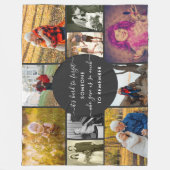 Couverture Polaire Collage photo multiple Quelqu'un pour se souvenir  (Devant)