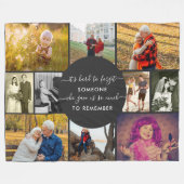 Couverture Polaire Collage photo multiple Quelqu'un pour se souvenir  (Devant (Horizontal))