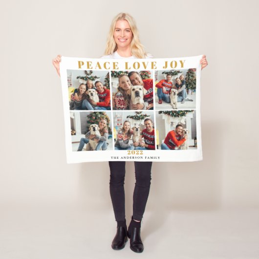 Couverture Polaire Collage photo Noël 2022 (En situation)