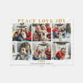 Couverture Polaire Collage photo Noël 2022 (Devant (Horizontal))