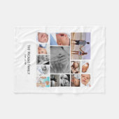 Couverture Polaire Collage photo personnalisé (Devant (Horizontal))