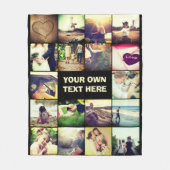 Couverture Polaire Collage photo personnalisé (Devant)