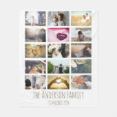 Couverture Polaire Collage photo personnalisé (Devant)