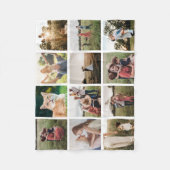 Couverture Polaire Collage photo personnalisé (Devant)