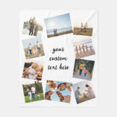 Couverture Polaire Collage photo personnalisé 10 (Devant)