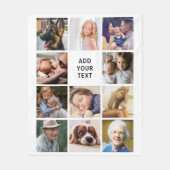 Couverture Polaire Collage photo personnalisé 11 (Devant)