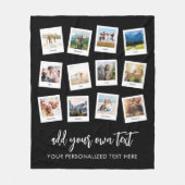 Couverture Polaire Collage photo personnalisé 12 (Devant)