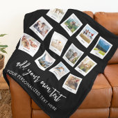 Couverture Polaire Collage photo personnalisé 12