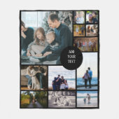 Couverture Polaire Collage photo personnalisé 12 (Devant)