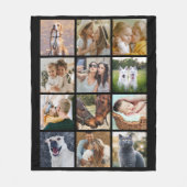 Couverture Polaire Collage photo personnalisé 12 (Devant)