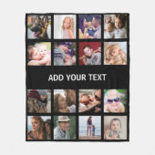 Couverture Polaire Collage photo personnalisé 16 (Devant)