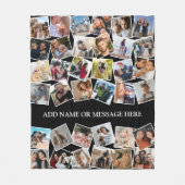 Couverture Polaire Collage photo personnalisé 36 Photo (Devant)