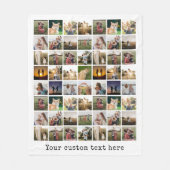 Couverture Polaire Collage photo personnalisé 56 (Devant)