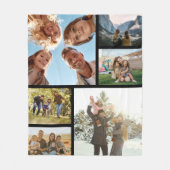 Couverture Polaire Collage photo personnalisé 6 (Devant)