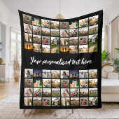 Couverture Polaire Collage photo personnalisé 64