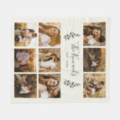 Couverture Polaire Collage photo personnalisé 9 (Devant (Horizontal))