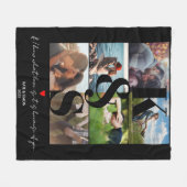 Couverture Polaire Collage photo personnalisé Cadeaux nouvellement ma (Devant (Horizontal))