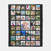 Couverture Polaire Collage photo personnalisé de 45 couleurs (Devant)