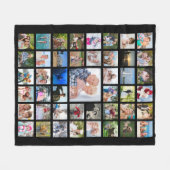 Couverture Polaire Collage photo personnalisé de 45 couleurs (Devant (Horizontal))
