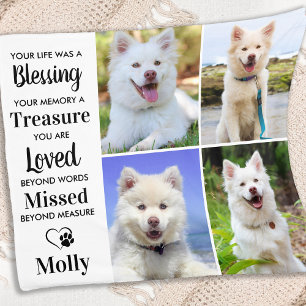 Couverture Polaire Collage photo personnalisé Pet Memorial