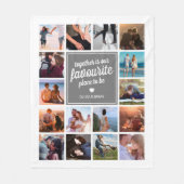 Couverture Polaire Collage photo personnalisé pour couple (Devant)