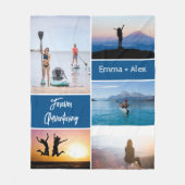 Couverture Polaire Collage photo personnalisé pour toute l'aventure (Devant)