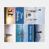 Couverture Polaire Collage photo personnalisé pour toute l'aventure (Devant (Horizontal))