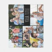Couverture Polaire Collage photo personnalisé simple 8 couleur (Devant)