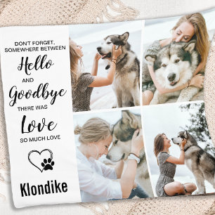 Couverture Polaire Collage photo Pet Memorial
