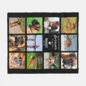 Couverture Polaire Collage photo Pet Memorial (Devant (Horizontal))