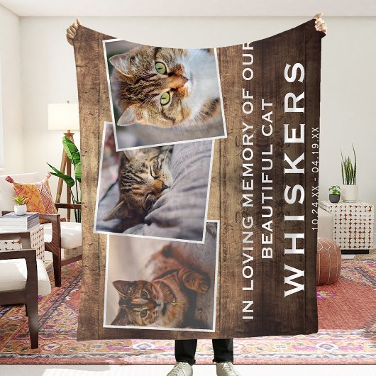 Couverture Polaire Collage photo pour animaux de compagnie Chat/Chien