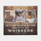 Couverture Polaire Collage photo pour animaux de compagnie Chat/Chien (Devant (Horizontal))