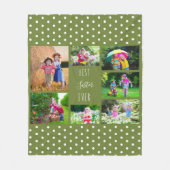 Couverture Polaire Collage photo pour la meilleure soeur jamais Olive (Devant)