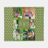 Couverture Polaire Collage photo pour la meilleure soeur jamais Olive (Devant (Horizontal))