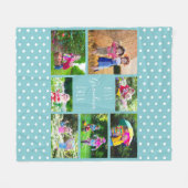 Couverture Polaire Collage photo pour le ciel bleu de la meilleure gr (Devant (Horizontal))